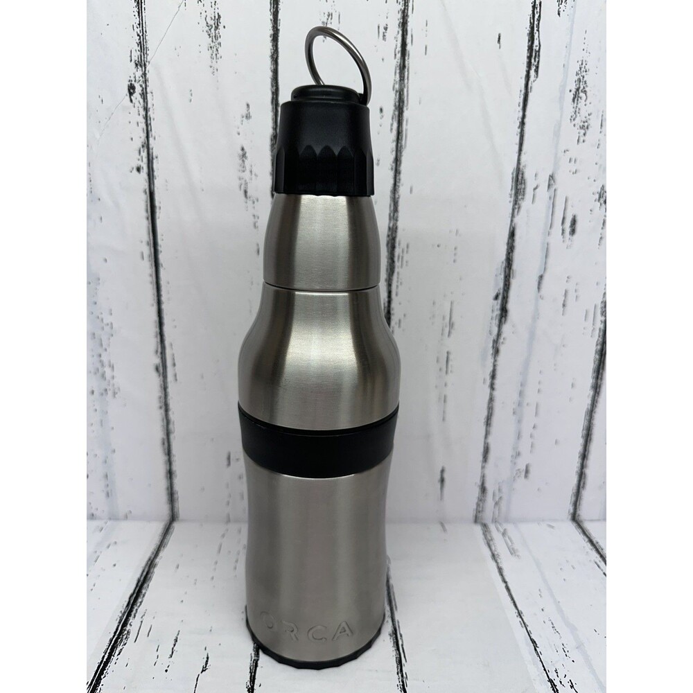 ORCA Rocket stainless steel  Bottle, cup & can holder w clip & Bottle opener
